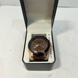 Sophisticated Black and Brown Men's Watch